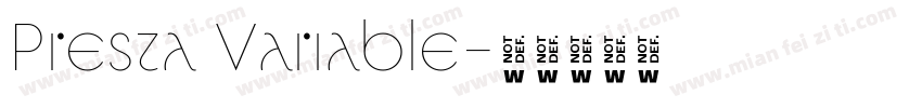 Presta Variable字体转换
